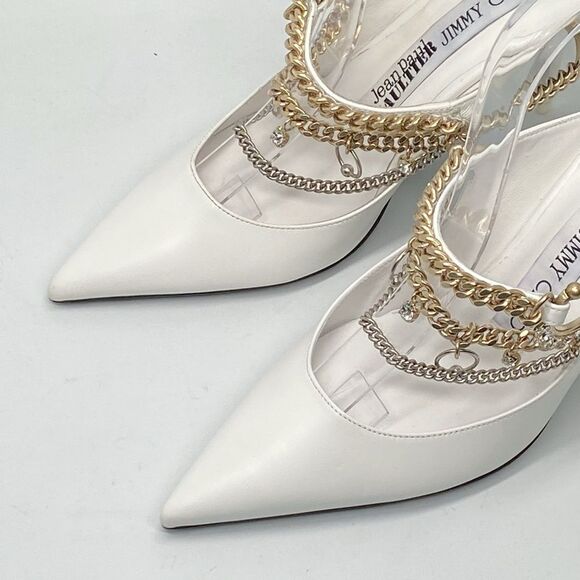 Jimmy Choo JEAN PAUL GAULTIER Bing 90MM Mules size 37.5 - Picture 5 of 15